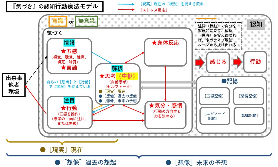 札幌 カウンセリング こころの相談所 ブログ 『気づき』の認知行動療法モデル