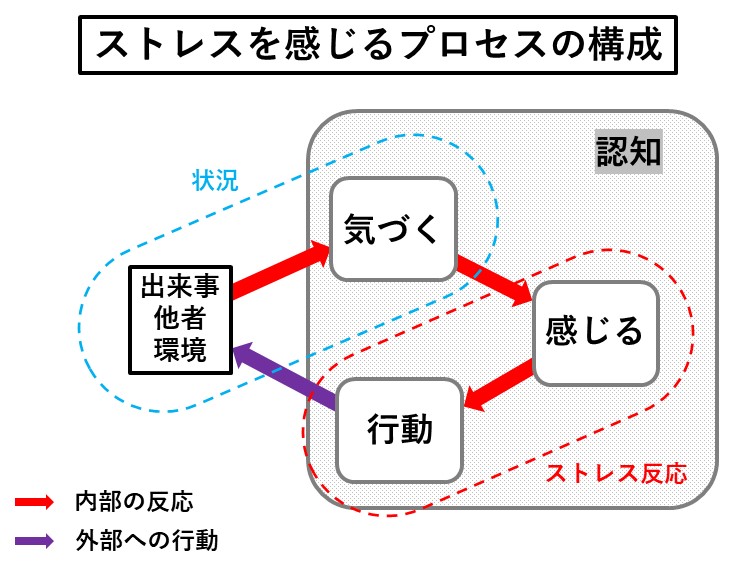 札幌 カウンセリング こころの相談所 ブログ ストレスを感じるプロセスの構成